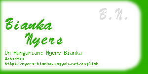 bianka nyers business card